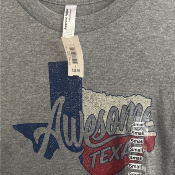 American Apparel NWT Awesome Texas T-Shirt Size S​ - Picture 2 of 3